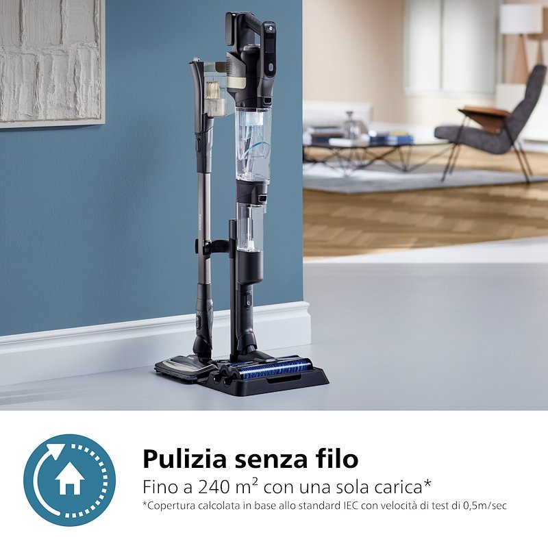 Philips Lavapavimenti AQUATRIO SERIE 9000 Xw9463/11 Nero