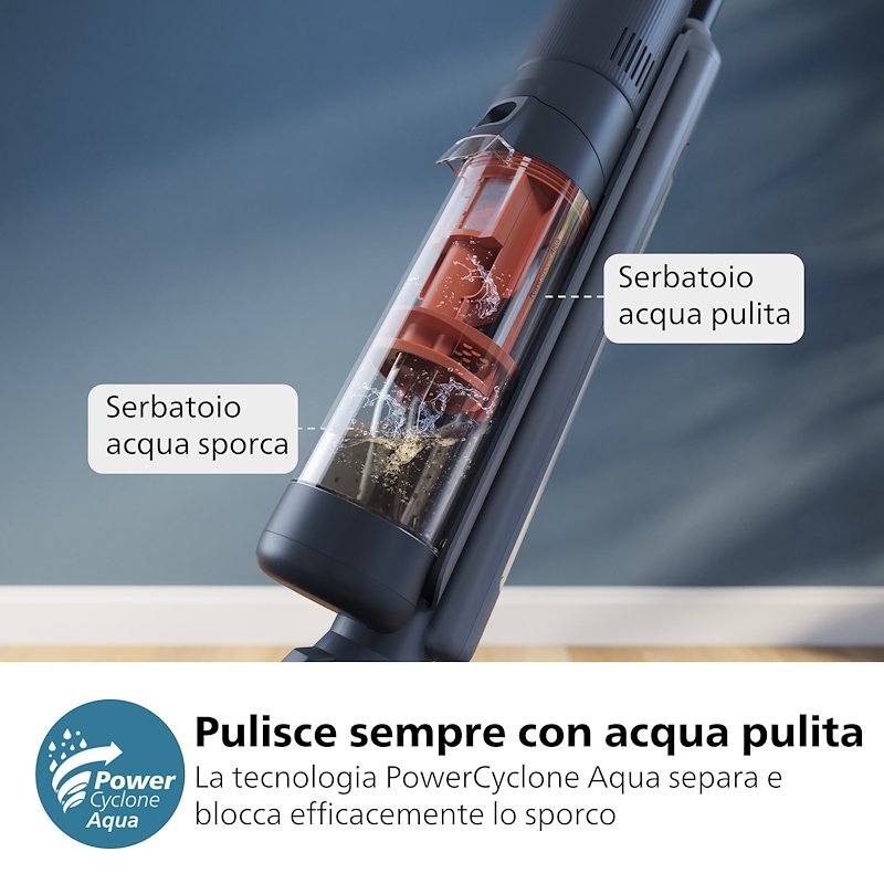 Philips Lavapavimenti AQUATRIO SERIE 6000 Xw6264/11 Nero