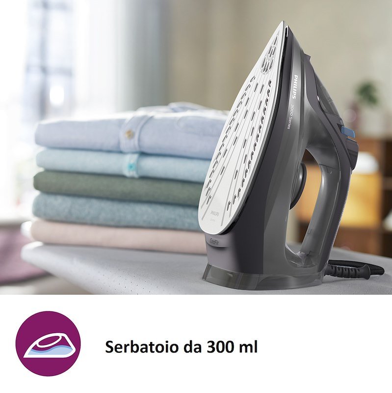 Philips ferro da stiro a vapore Serie 3000 Dst3041/80 Nero