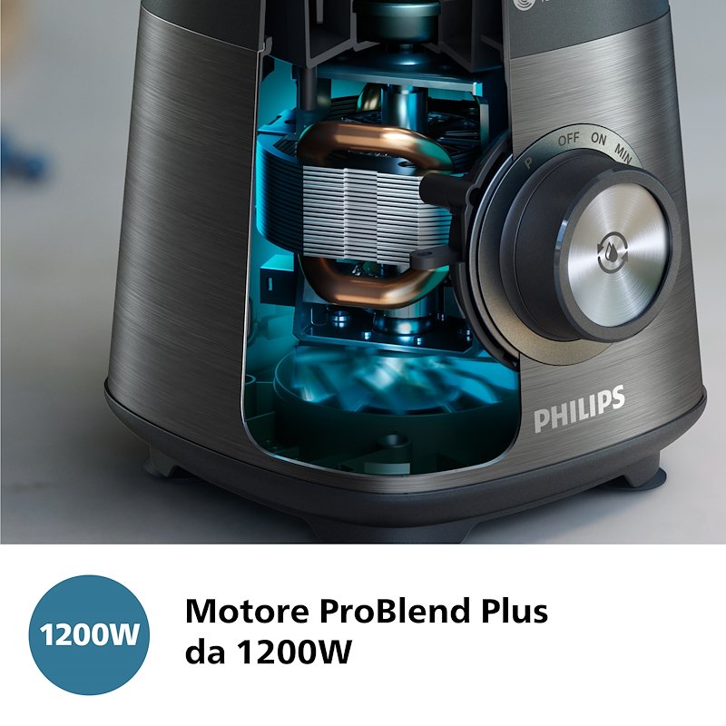Philips Frullatore SERIE 5000 Hr3041/00 Nero/Metallo