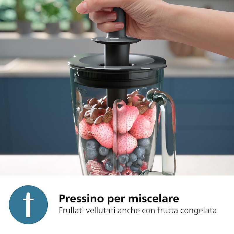 Philips Frullatore SERIE 5000 Hr3041/00 Nero/Metallo