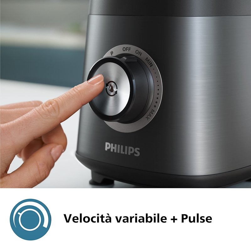 Philips Frullatore SERIE 5000 Hr3041/00 Nero/Metallo