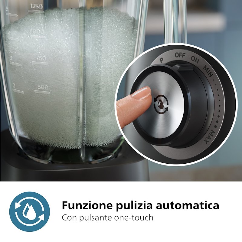 Philips Frullatore SERIE 5000 Hr3041/00 Nero/Metallo