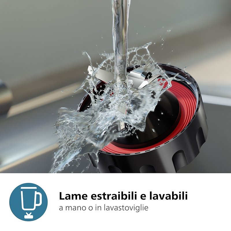 Philips Frullatore SERIE 5000 Hr3041/00 Nero/Metallo