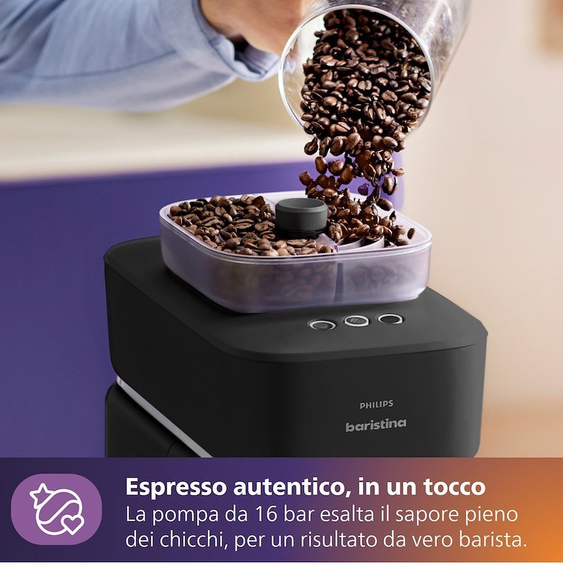 Philips macchina da caffè automatica Baristina Bean Swap Bar320/60 Nero