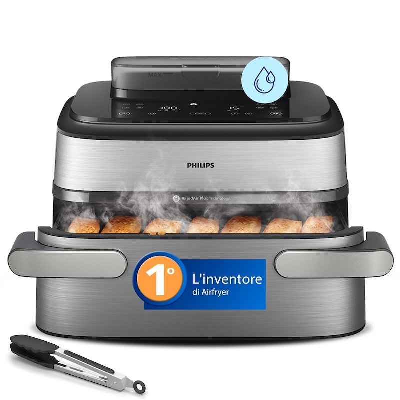 Philips Friggitrice ad aria Airfryer Serie 5000 Na565/02 Inox