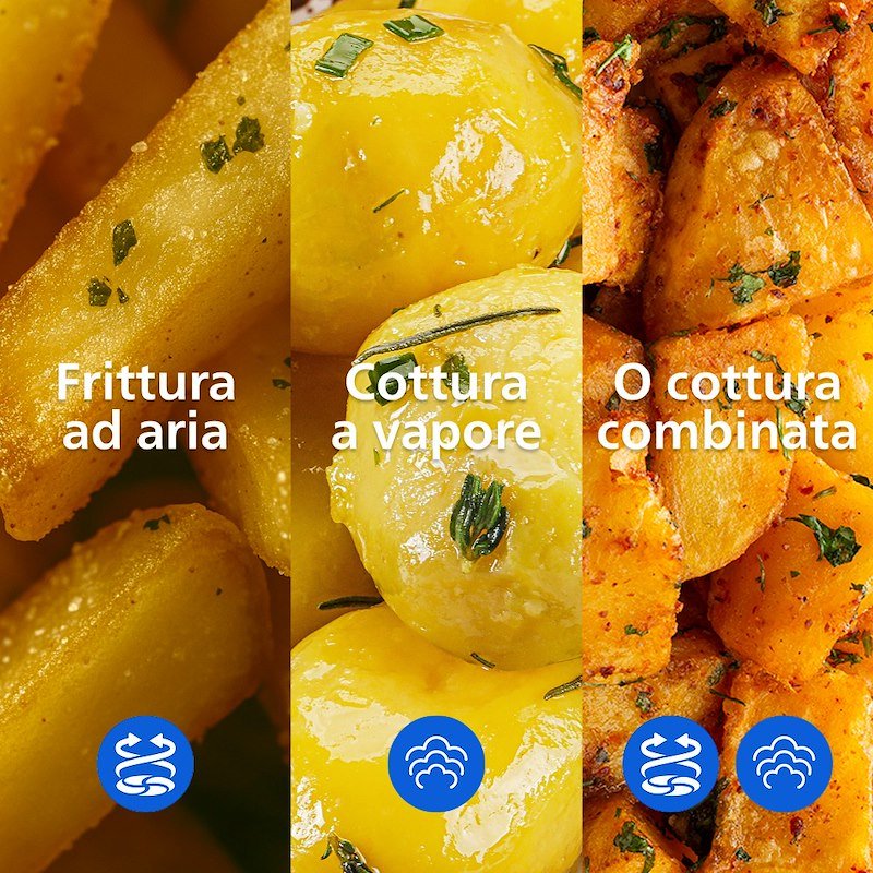 Philips Friggitrice ad aria Airfryer Serie 5000 Na565/02 Inox