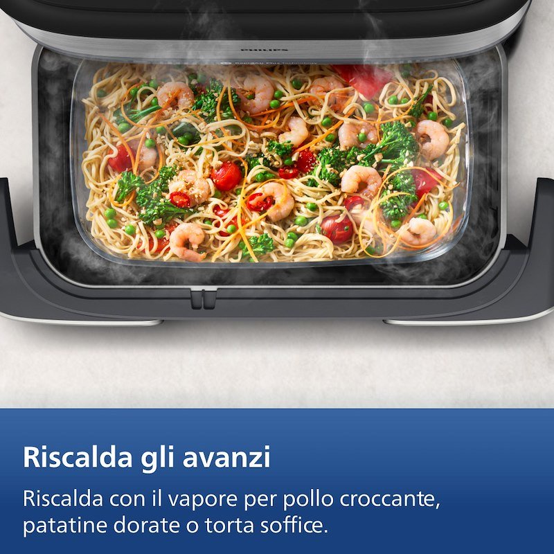 Philips Friggitrice ad aria Airfryer Serie 5000 Na565/02 Inox