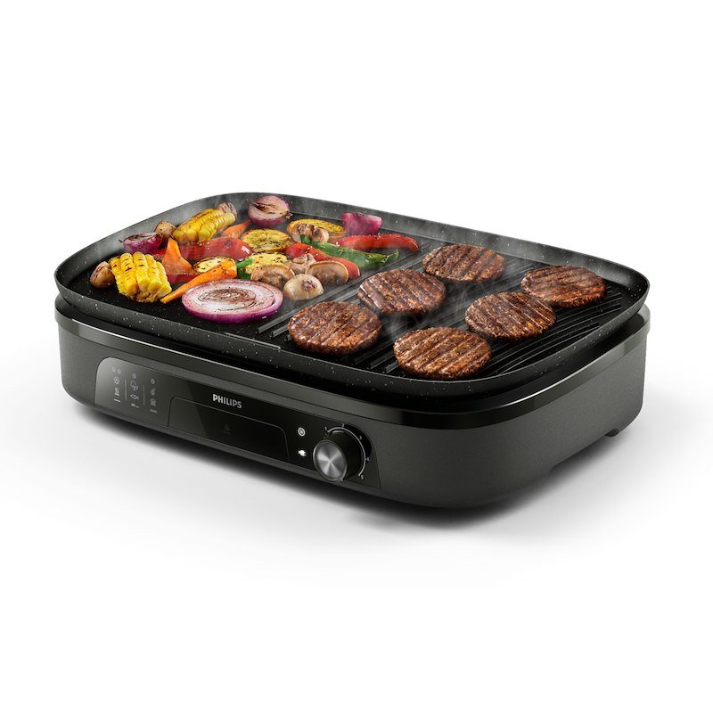 Philips Grill da tavolo Serie 3000 Hd6210/90 Nero