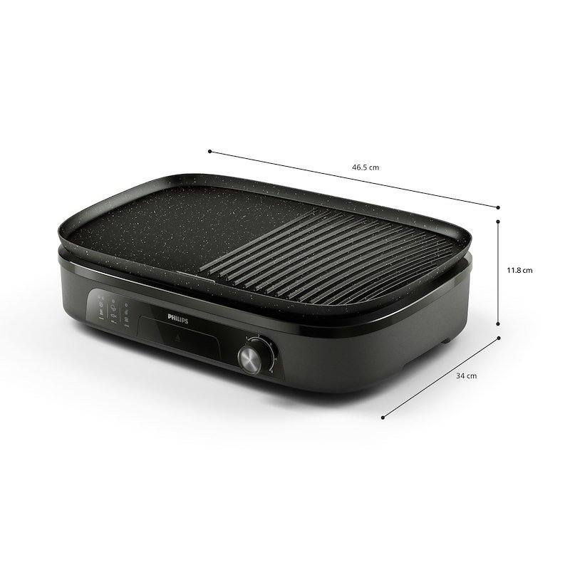 Philips Grill da tavolo Serie 3000 Hd6210/90 Nero