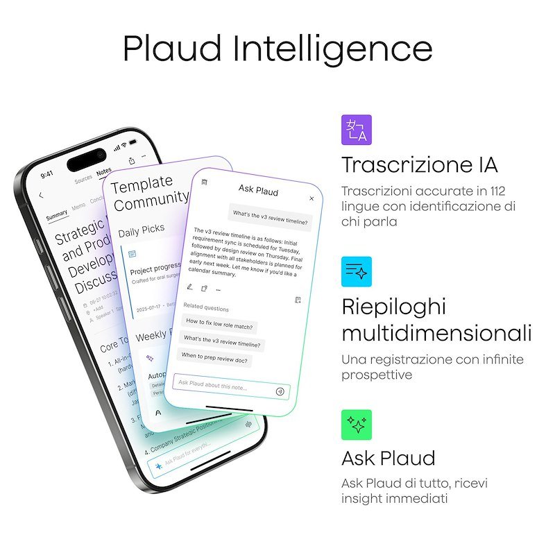 Plaud Registratore Vocale AI Note Pro