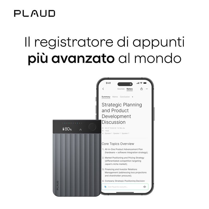 Plaud Registratore Vocale AI Note Pro