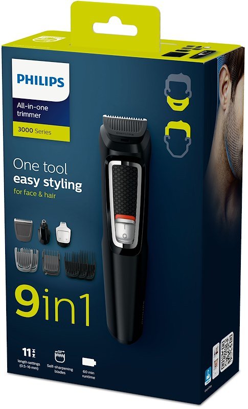 Philips Regolabarba Multigroom Serie 3000 Mg3740/15 Nero