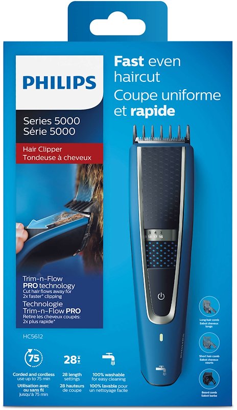 Philips Regolacapelli Hc5612/15 Nero/ Blu