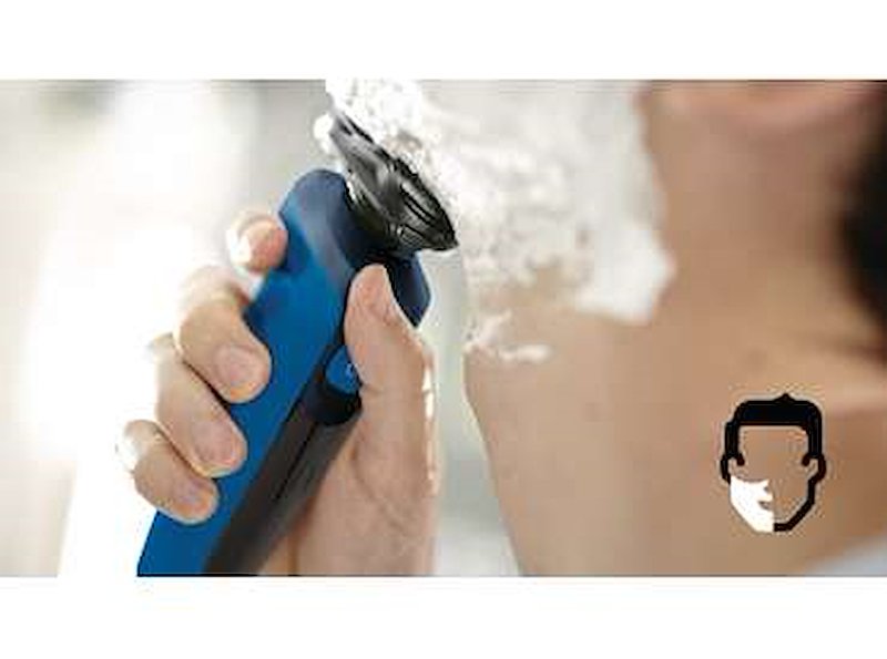 Philips Rasoio Elettrico Wet & Dry S5466/17 Nero, Blu