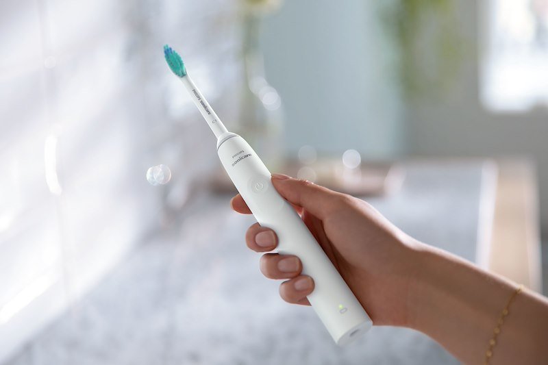 Philips Sonicare Spazzolino Elettrico Series 2100 Hx3651/13 Bianco