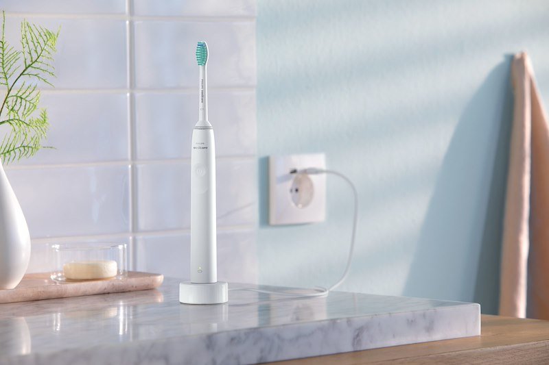 Philips Sonicare Spazzolino Elettrico Series 2100 Hx3651/13 Bianco