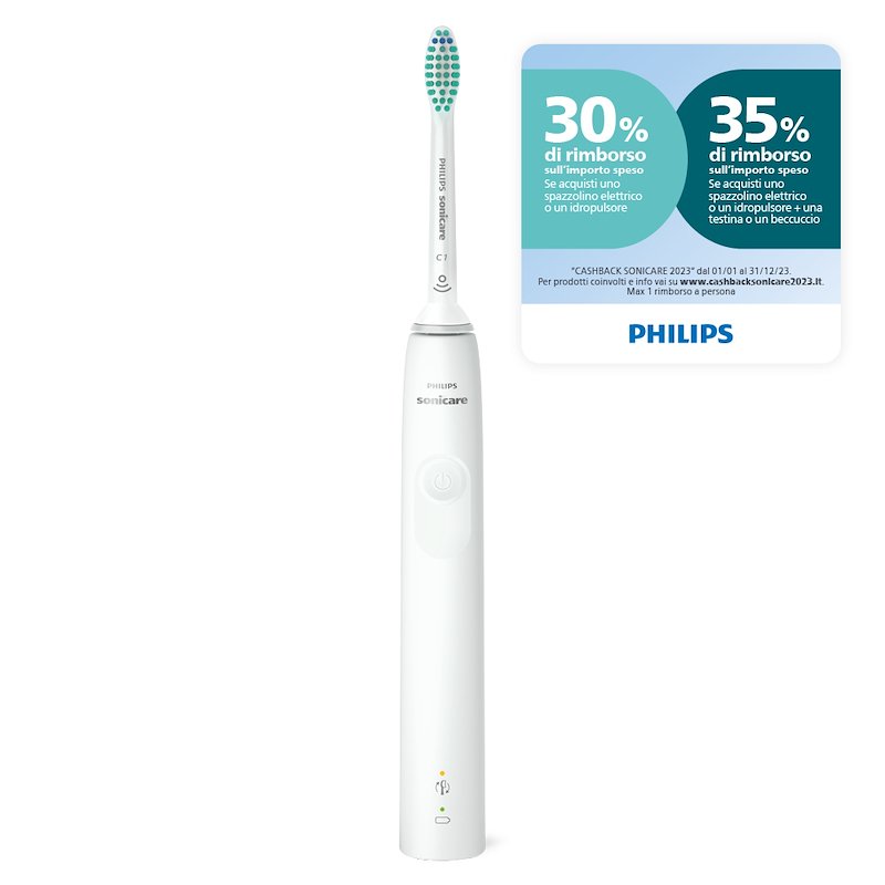 Philips Spazzolino Elettrico Sonicare Series 3100 Hx3673/13 Bianco