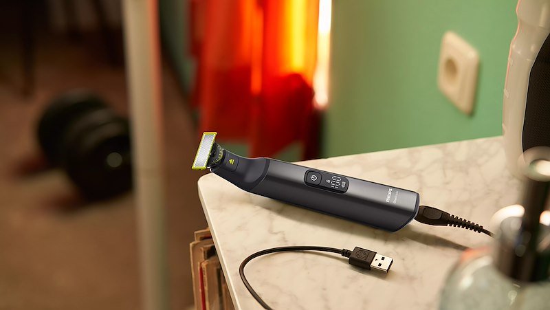 Philips Regolabarba OneBlade Pro Face + Body Qp6652/61 Nero