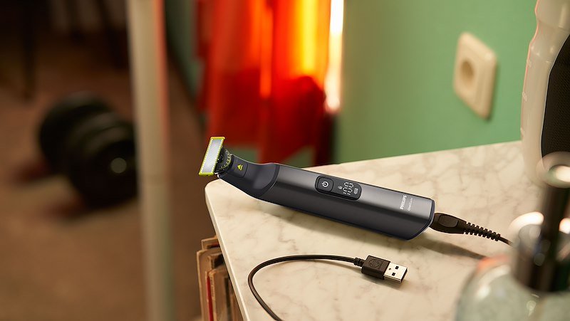 Philips Regolabarba OneBlade Pro Face + Body Qp6652/61 Nero