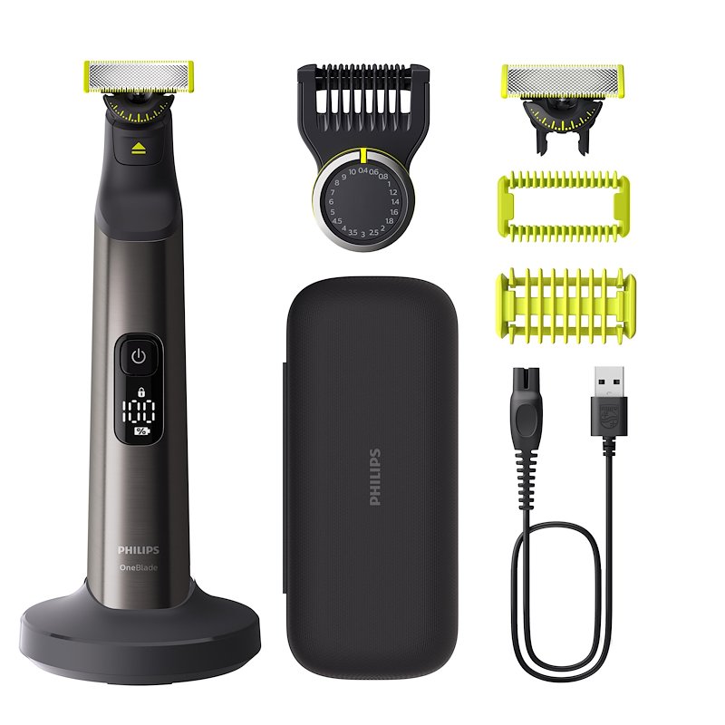 Philips Regolabarba OneBlade Pro Face + Body Qp6652/61 Nero