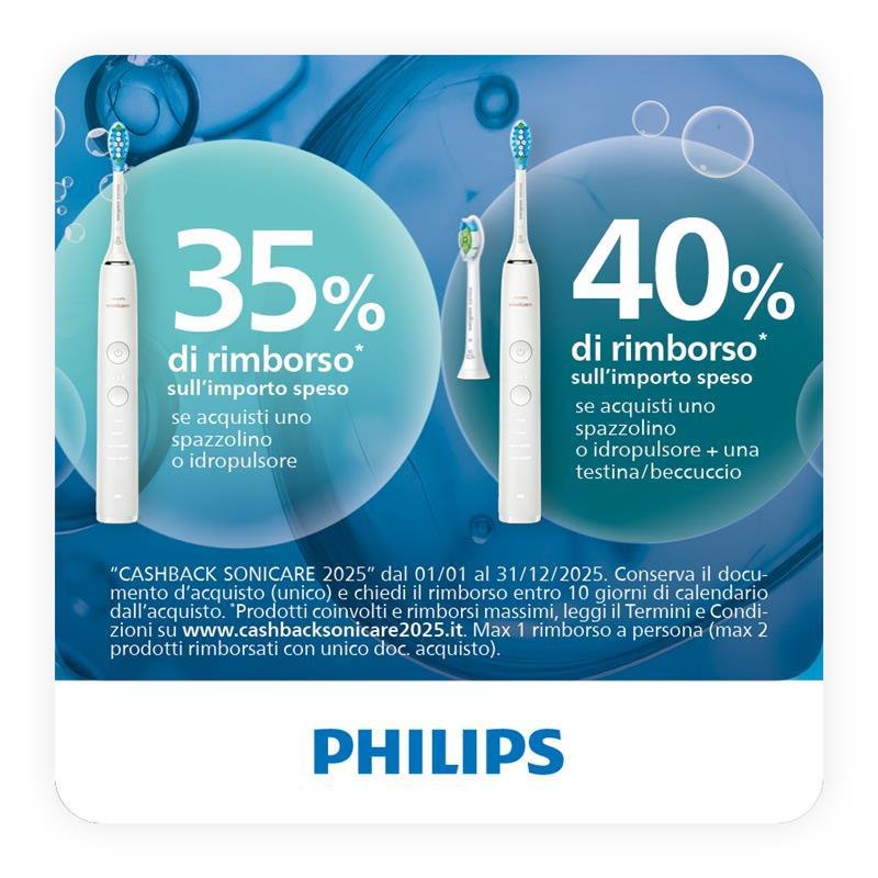 Philips Sonicare 5300 Spazzolino sonico ricaricabile Hx7108/02 bianco