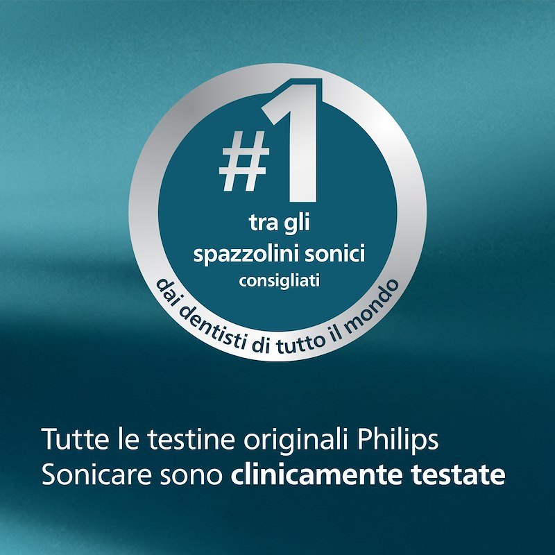 Philips Testine Spazzolino Elettrico 2Pz Sonicare ProResults Hx6012/87 Bianco