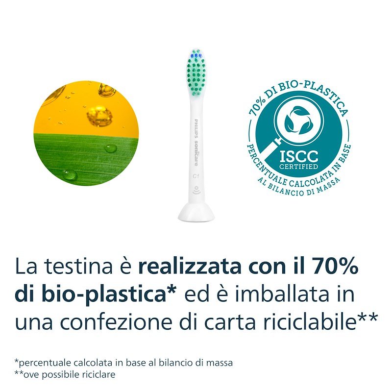 Philips Testine Spazzolino Elettrico 2Pz Sonicare ProResults Hx6012/87 Bianco
