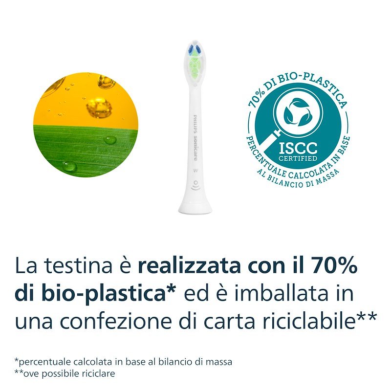 Philips Testine Spazzolino Elettrico 2Pz Sonicare W2 Optimal White Hx6062/87