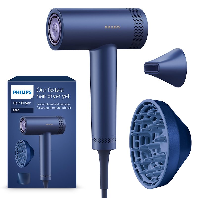 Philips Asciugacapelli 8000 Series Bhd839/10 Blu