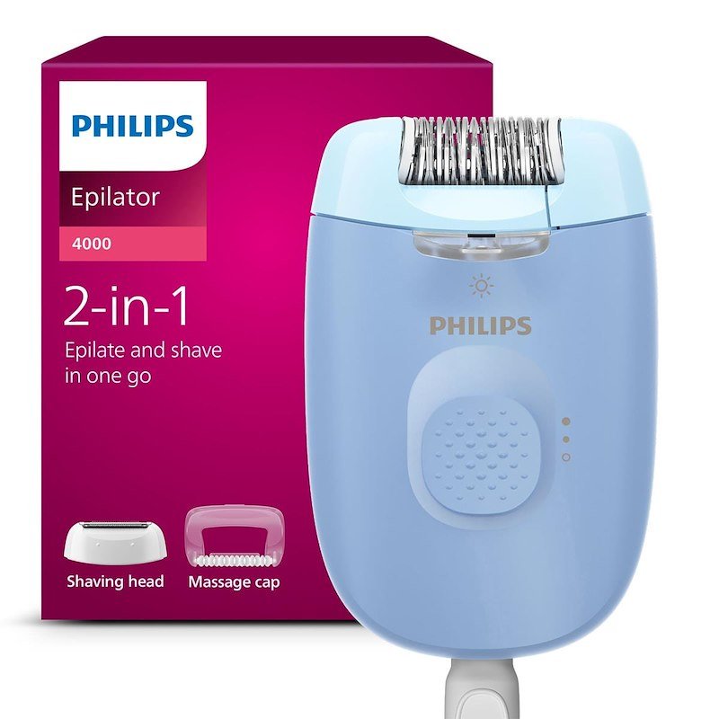Philips Epilatore Series 4000 Bre247/00 azzurro