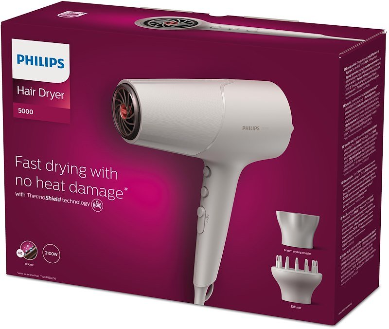 Philips Serie 5000 Asciugacapelli Bhd501/20