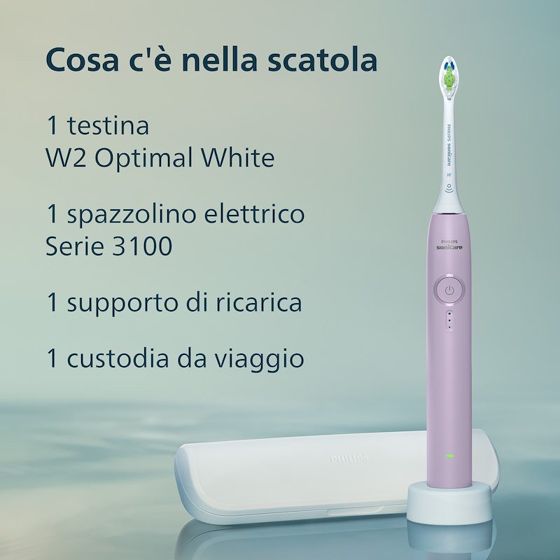 Philips Spazzolino Elettrico Sonicare serie 3100 HX4033/27 Viola