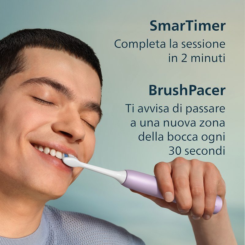 Philips Spazzolino Elettrico Sonicare serie 3100 HX4033/27 Viola