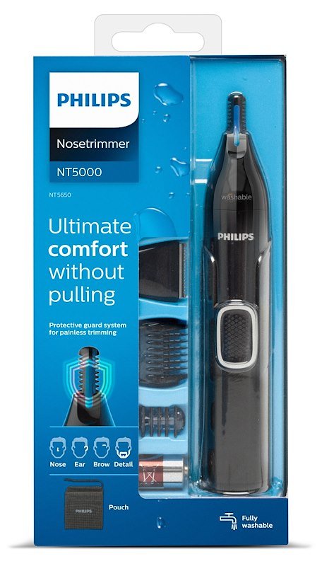 Philips Serie 5000 Rifinitore Taglia Peli Naso e Orecchie NT5650/16