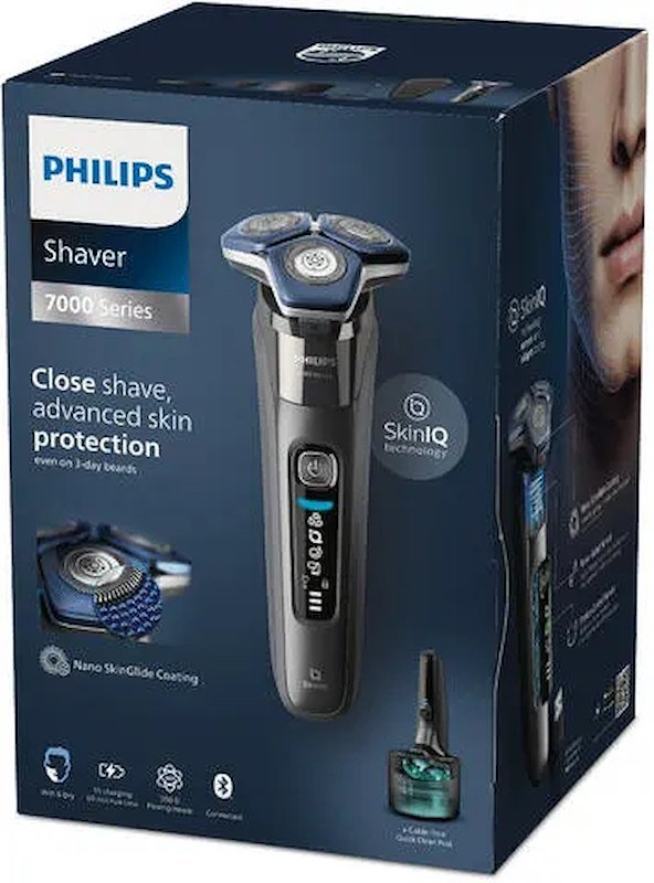 Philips Rasoio Elettrico SHAVER Serie 7000 S7887/58 Cromato Scuro