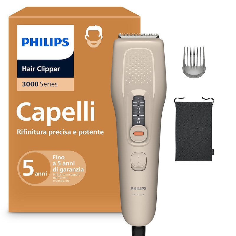Philips Regolacapelli Serie 3000 Hc3734/15 Beige