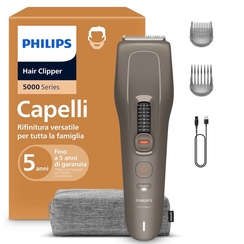 Philips Regolacapelli Serie 5000 Hc5722/15 Marrone