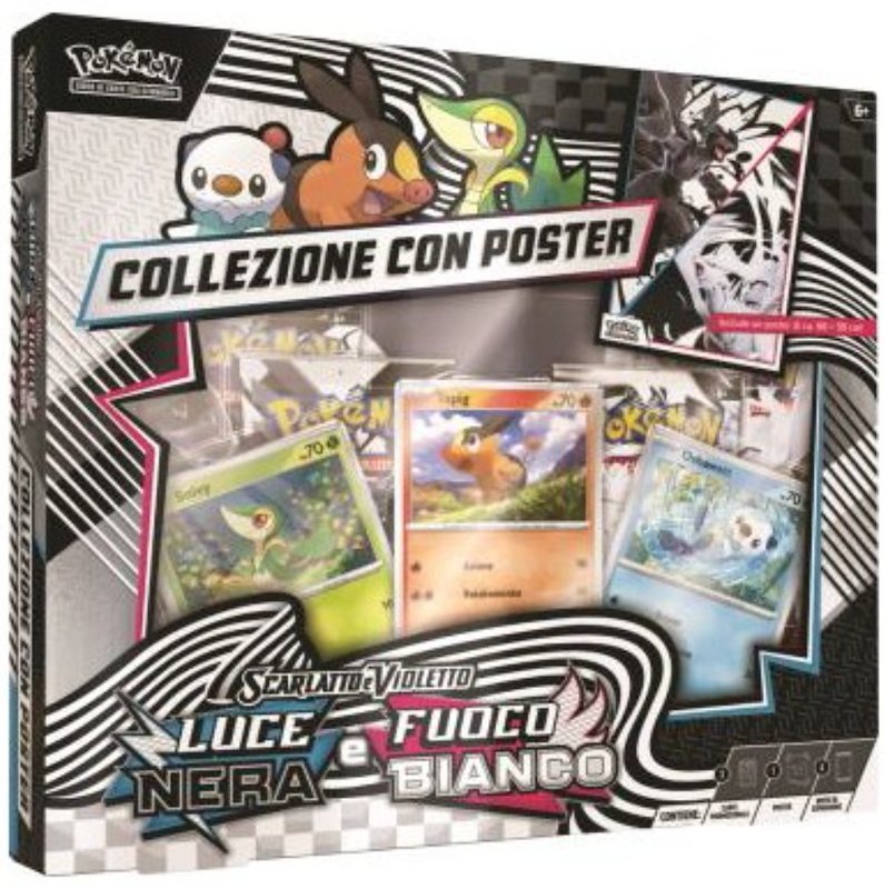 Pokemon  Luce e Fuoco Collezione con Poster Unima ITA CAR2896 Pk10040-i