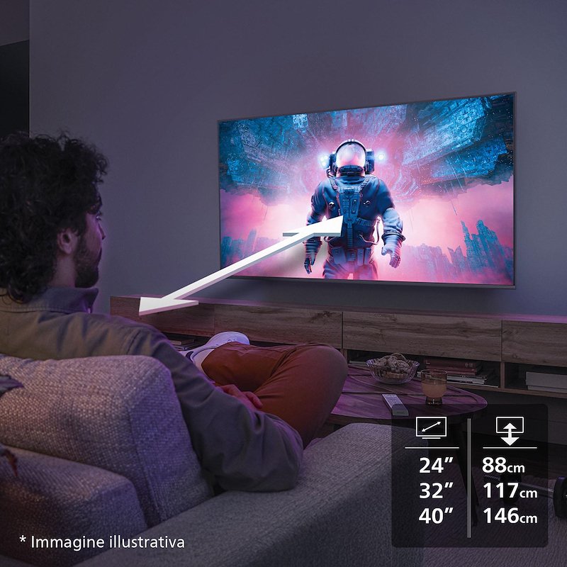 Philips TV LED  32" 32phs6000/12 Black