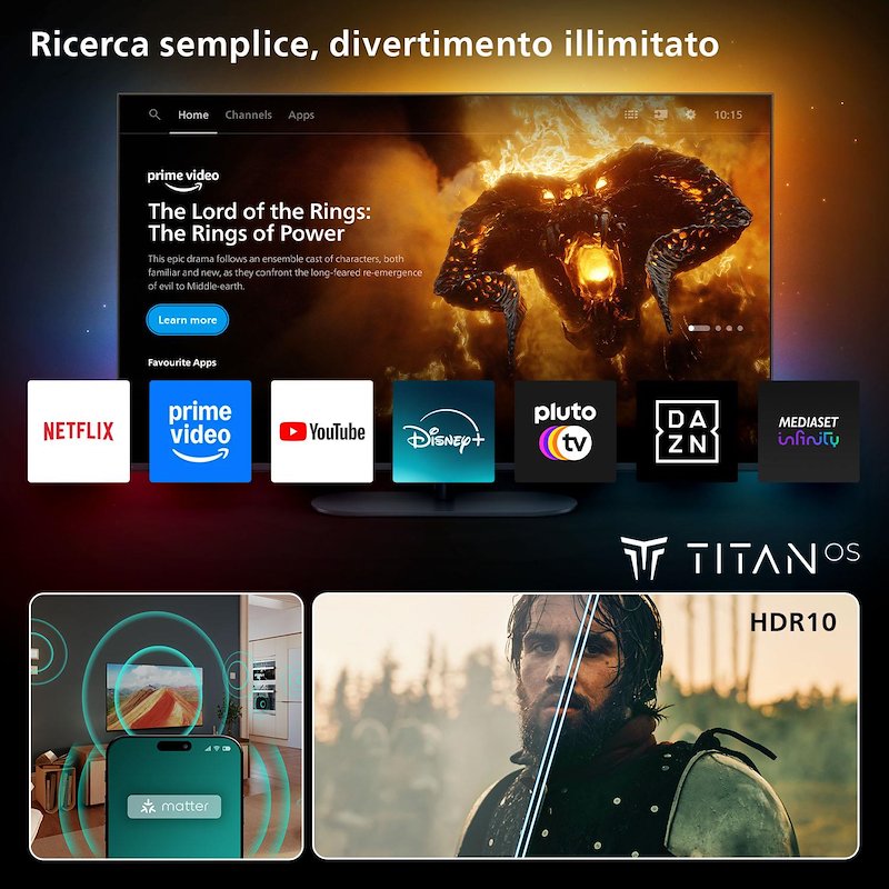 Philips TV LED  32" 32phs6000/12 Black