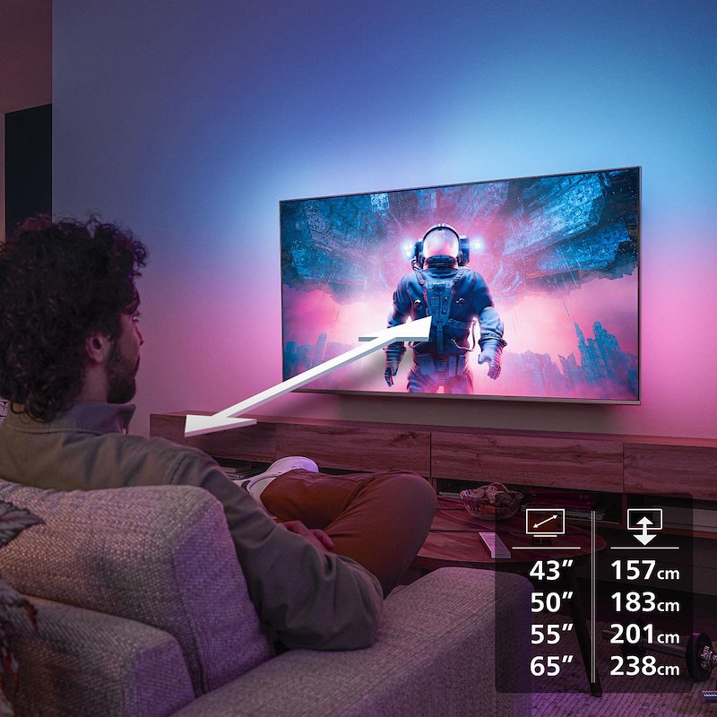Philips TV LED 43" 43pus8010/12 Nero