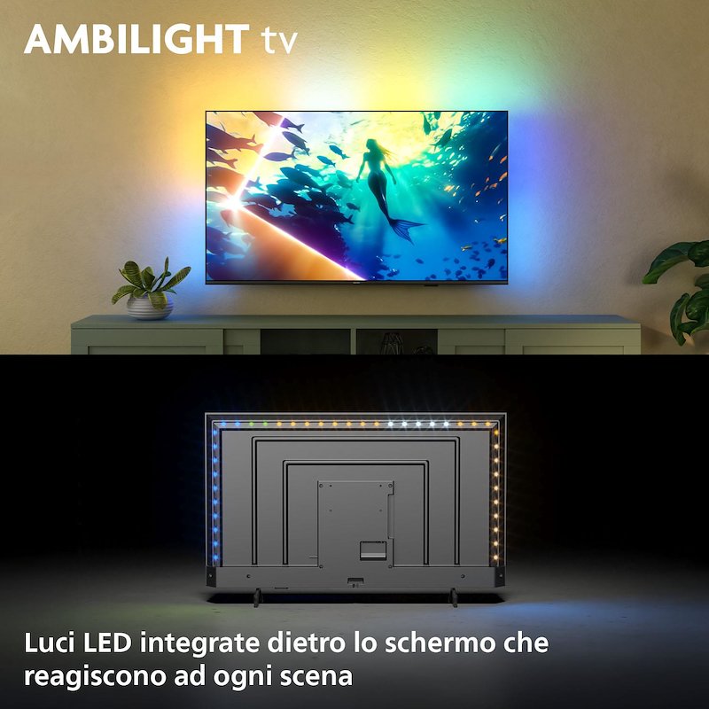 Philips TV LED 43" 43pus8010/12 Nero