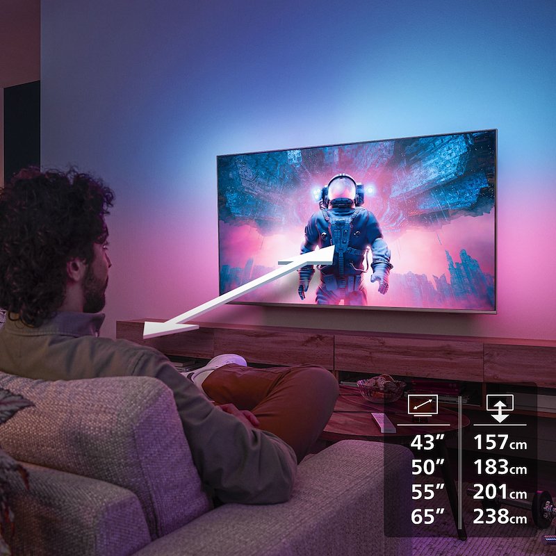 Philips TV QLED 50" 50pus8400/12 Black