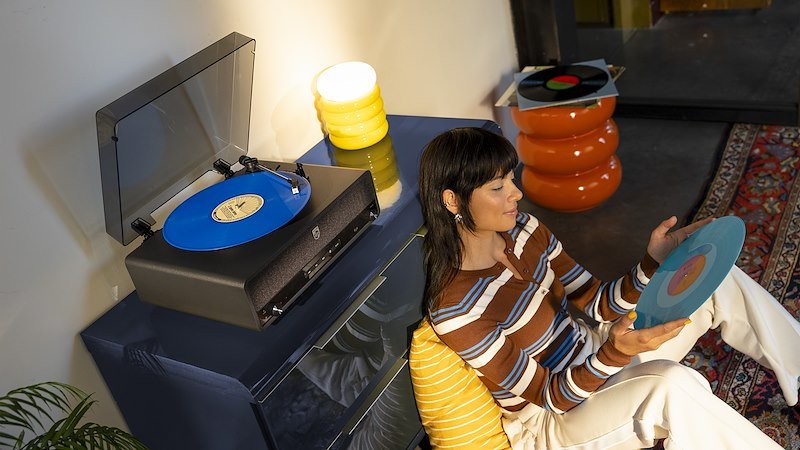 Philips Giradischi all-in-one Bluetooth Tav3000b/10 Black