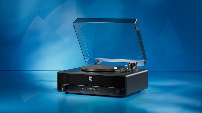 Philips Giradischi all-in-one Bluetooth Tav3000b/10 Black