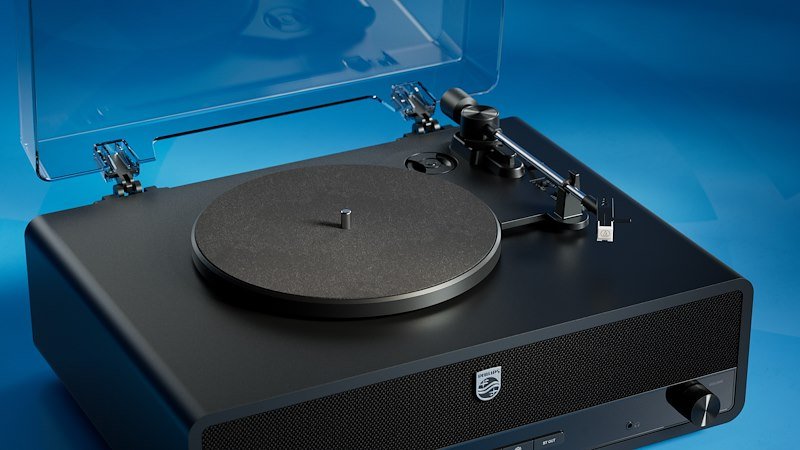 Philips Giradischi all-in-one Bluetooth Tav3000b/10 Black