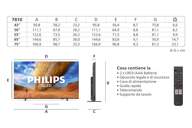 Philips TV QLED 55" 55pus7810/12