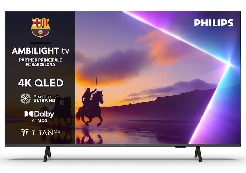Philips TV 55" UHD QLED 4K TV SMART AMBILIGHT 55pus8450/12