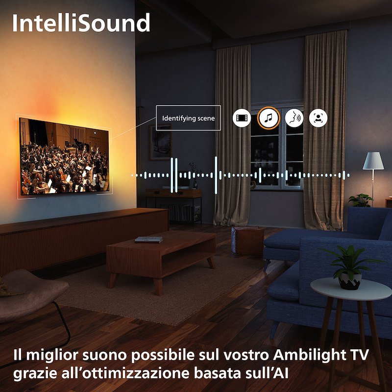 Philips TV 55" UHD QLED 4K TV SMART AMBILIGHT 55pus8450/12